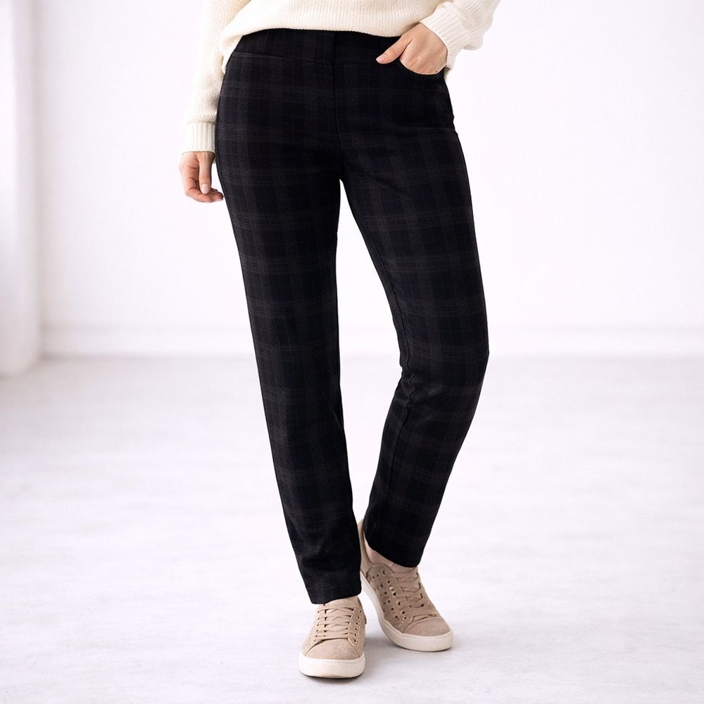 Rewind Gray Plaid Pants (Size XL) Black Plaid Pants